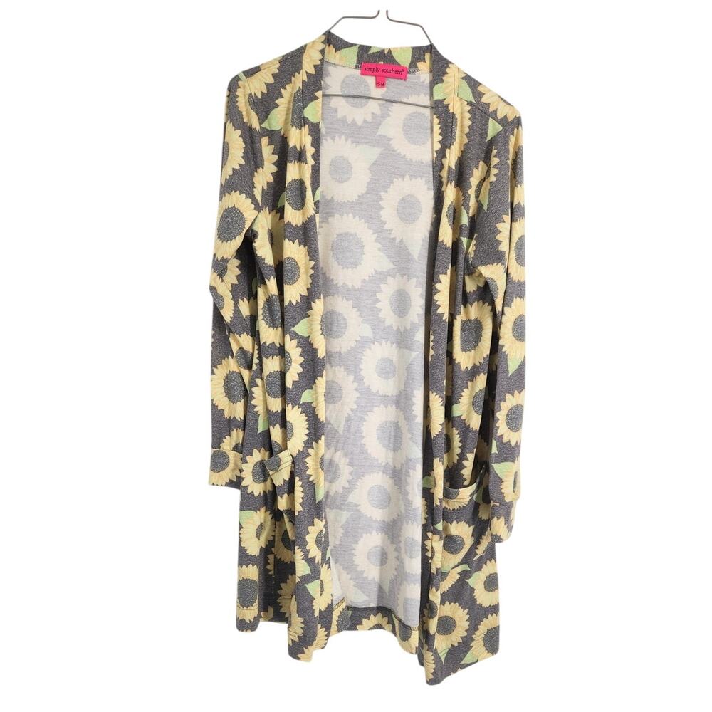 Simply Southern Sunflower Print Cardigan - Women's Size S/M